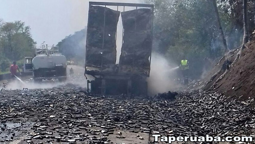Caminhão explode na subida da serra da Ibiapaba CE