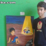 O estudante Jarlly Pereira Gonçalves mais uma vez representa a Escola Francisco Monte com seus desenhos
