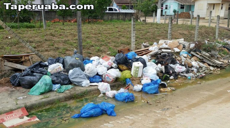 Lixo na cidade de Forquilha