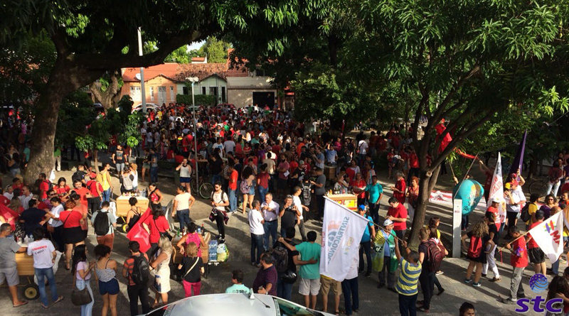 Protesto a favor de Lula em Fortaleza
