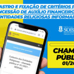 Sobral: Aberto processo seletivo para auxílio financeiro às entidades religiosas informais