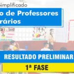 Divulgado resultado preliminar da primeira fase da seleção de professores temporários