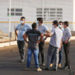 Secretários municipais visitam obras da escola de Salgado dos Machados