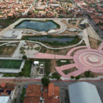 Obras do Parque Evangelina Saboya recebem visita de secretários