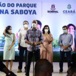 Ivo Gomes e Camilo Santana inauguram Delegacia Municipal e Parque Evangelina Saboya