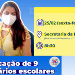 Secretaria da Educação de Sobral convoca mais nove secretários escolares