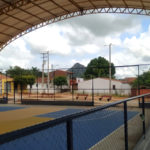 Obras da quadra poliesportiva na localidade de Recreio atingem 95% de execução