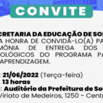 Secretaria da Educação de Sobral realiza entrega de kits tecnológicos