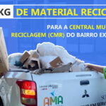 AMA entrega 343,8 Kg de material reciclável na CMR do bairro Expectativa