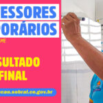 Secretaria da Educação de Sobral divulga resultado final da seleção de professores temporários