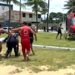 Adolescente tem perna amputada após sofrer ataque de tubarão na praia da Piedade, em Recife