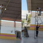Iluminação da quadra poliesportiva da Estação Juventude de Taperuaba recebe recuperação