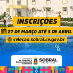 Estão abertas as inscrições para seleção pública de cargos da Cadeia Criativa da cidade de Sobral